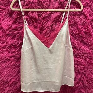 Satin Pink Lace Trip Fairy Top